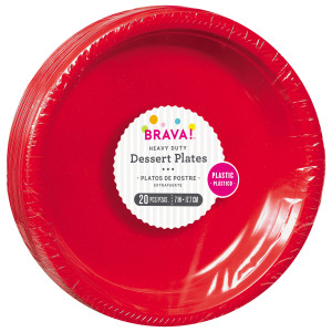 FET 20 assiettes 7" rouges
