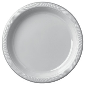 FET 20 assiettes 7" argent