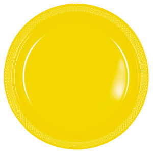 FET 20 assiettes 9" jaunes