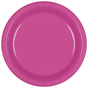 FET assiette de plastique bleu