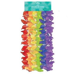 FET collier de fleur 6pcs couleurs assorties