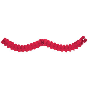 FET guirlande papier rouge 12pi