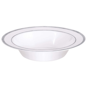 FET bols blanc argent 10 pcs liquidation