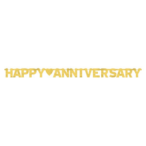 FET banniere joyeux anniversaire or