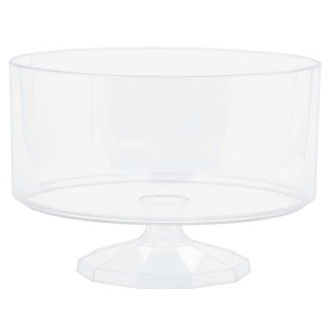 FET bol rond en plastique transparent avec pied