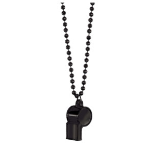 FET sifflet chaine noir