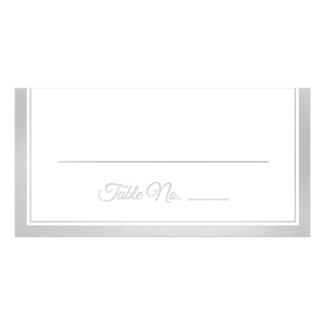 FET place card argent