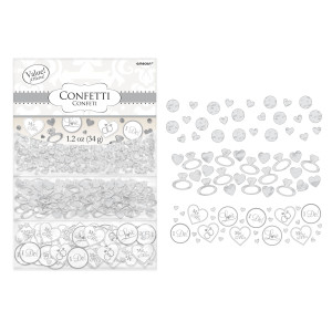 FET  confettis love argent