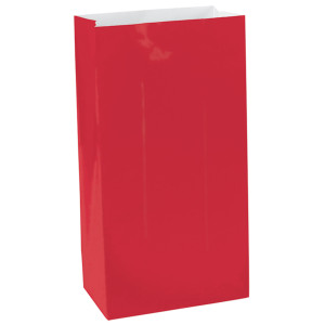 FET sacs cadeaux rouge paq.12