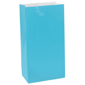 FET 12 mini sacs gâteries 3.1x6.5x2" bleu caraïbes