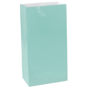 FET sac a bonbon en papier paq.12 turquoise