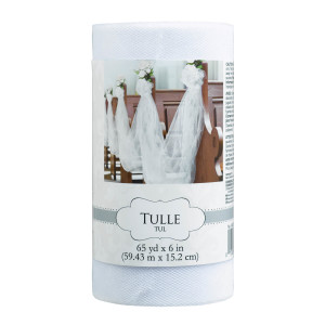 FET rouleau tulle blanche 195pi