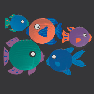 FET lanterne suspendu forme poisson