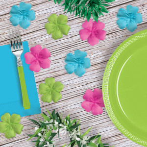 FET confettis fleur hawaien