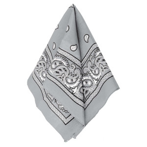 FET bandana argent 20x20"