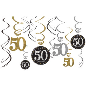FET 12 décos suspendues célébration 50