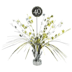 FET centre de table célébration 40 dore/argent