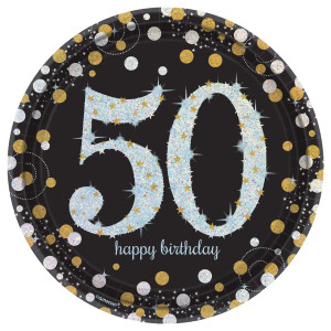 FET 8 assiettes 9" célébration 50