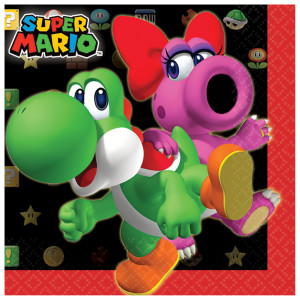 FET serviettes cocktail super mario