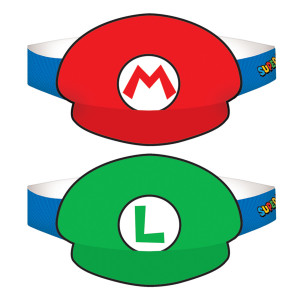 FET 8 chapeaux papier super mario