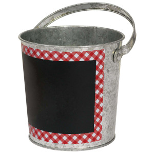 FET seau en metal avec tableau noir