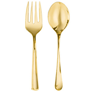 FET cuilliere et fourchette or