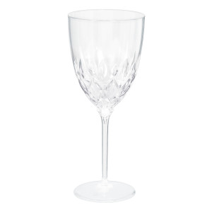 FET 8 verres a vin plastique forme crystal
