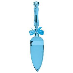 FET couteau gâteau bleu poudre et boucle