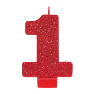 FET chandelle no°1 rouge scintillante