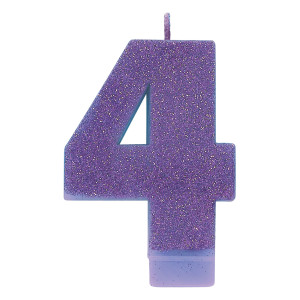 FET chandelle no°4 mauve scintillante