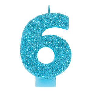 FET chandelle no°6 bleu scintillante