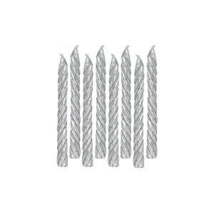 FET 12 chandelles argent spirales