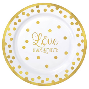 FET petite assiettes or et pois