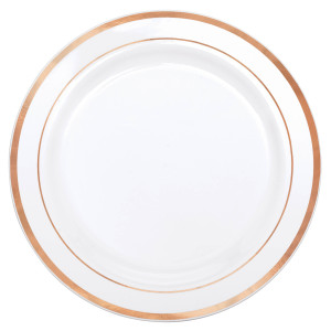 FET paquet de 10 assiette rose gold