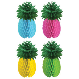 FET 4 centres de table décoratifs ananas 5"