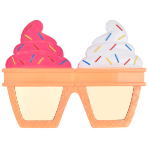 FET lunettes drôles crème glacée