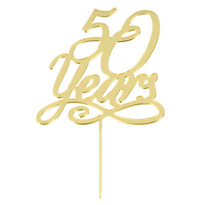 FET décoration pour gateau 50 years or
