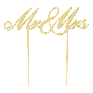 FET decoration pour gateau mr & mrs