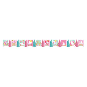 FET guirlande scintillante avec glands licorne