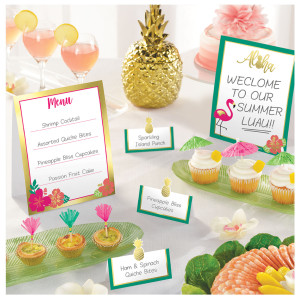 FET ensemble de décorations pour buffet aloha