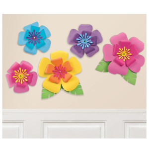 FET decoration mural fleur hawaien