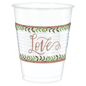 FET verre amour et feuilles