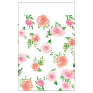 FET nappe fleurs roses