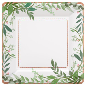 FET plat amour et feuilles 10”