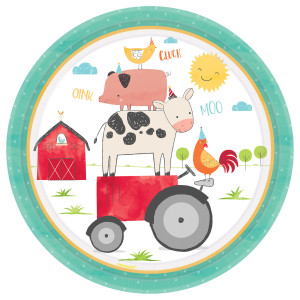 FET 12 assiettes e en carton ferme 10.5"