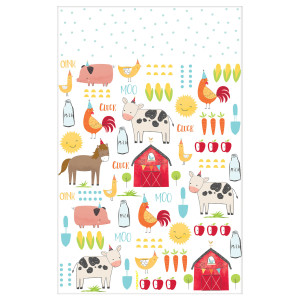 FET nappe de table animaux  ferme