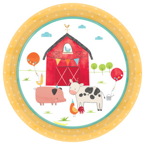 FET 12 assiettes 12" ferme barnyard