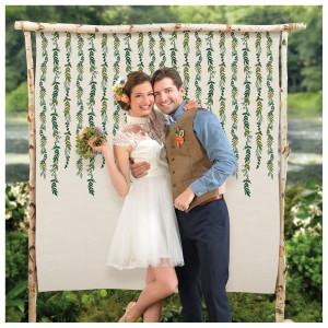 FET toile de fond en tissu mariage