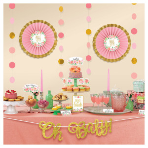 FET kit de decoration pour table rose