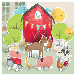 FET ensemble de decoration de table ferme